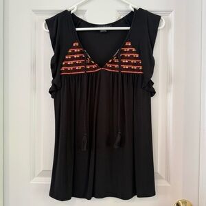 SANCTUARY Wild Belle Embroidered Boho Tank Top
Size XS